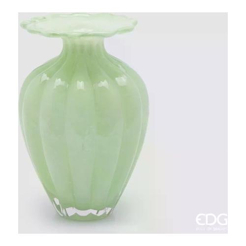 Edg Vaso Vetro (16,5x24,5cm) Bombato BLOSSOM Light green 1100452 A771