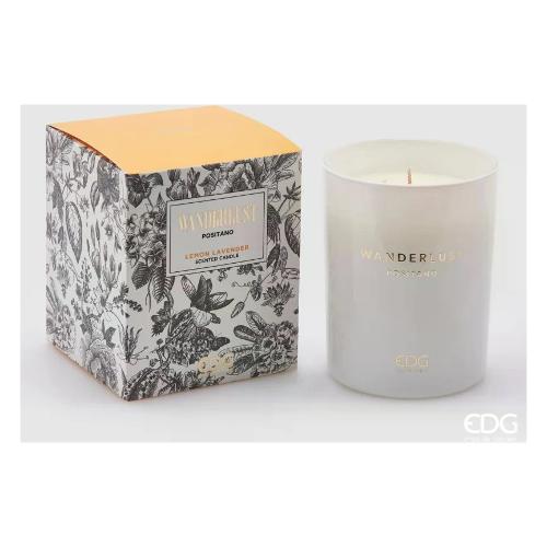 Edg Candela profumata Lemon Lavender (10x12,5cm) Positano 48 ore WANDERLUST 614040 LL0