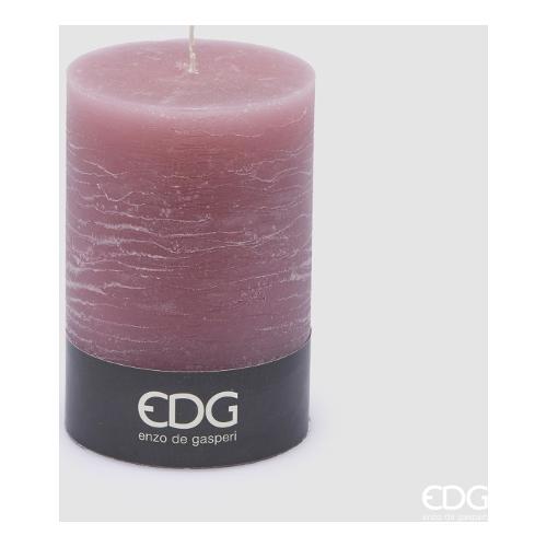 Edg Candela cilindro (10x15cm) RUSTICA Mauve 6100117 A662