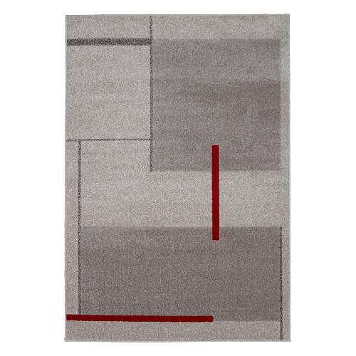Abc Italia Tappeto CASA 2023 Grey red (220x150cm) 35827