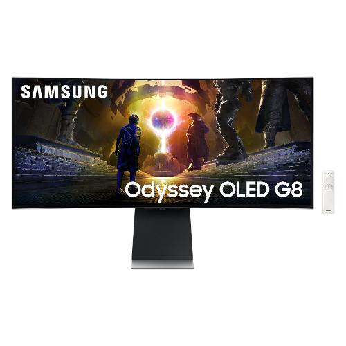 Samsung Monitor 34" ( OLED 2K 1440p 175Hz ) ODYSSEY OLED G8 WQHD Curvo Silver LS34DG850SUXEN