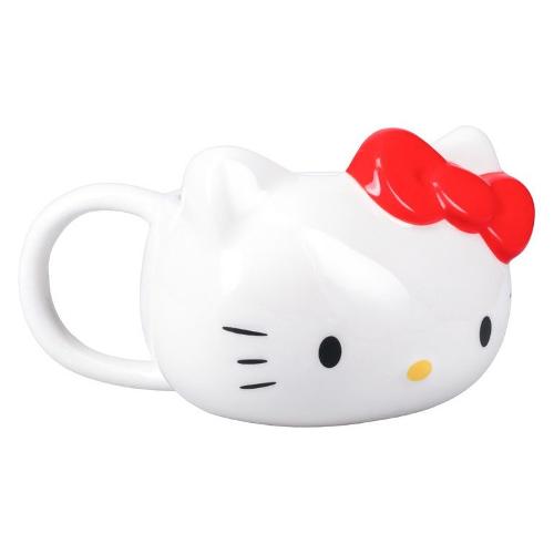 Paladone Tazza mug Ceramica (300ml) 3D Kitty Head Hello Kitty Bianco e Rosso PP13154HK