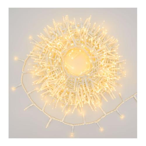 Lotti Filo luci Natale 1000 luci - MINILED (4 + 30,5 mt) 8 Giochi di luce XMAS KING IP44 Bianco 73647