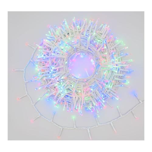 Lotti Filo luci Natale 1000 luci - MINILED (4 + 30,5 mt) 8 Giochi di luce XMAS KING IP44 Bianco 73685