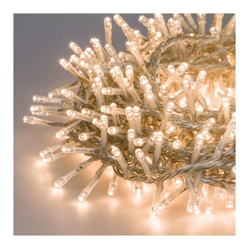 Lotti Filo luci Natale 720 luci - MINILED (14,9 + 4 mt) Giochi di luce XMAS KING Bianco 34754