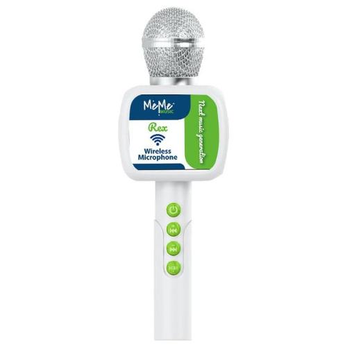 MeMe Music Microfono giocattolo Rex Wireless con altoparlante White e Green 60156