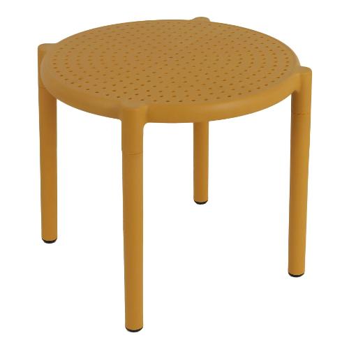 Amicasa Tavolino da esterno polipropilene RAVELLO Senape (45x40cm) CT 226