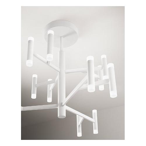 Perenz Lampadario CANDLES Bianco (70cm) 10S48270 B LC 12 luci - LED - Max 68W