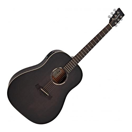 Tanglewood Chitarra acustica 4/4 BLACKBIRD Smokestack Black Satin TWBB SDE