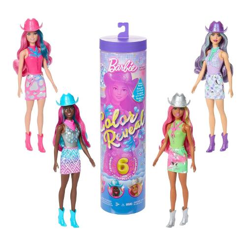 Mattel Bambola Color Reveal Country (30cm) BARBIE Assortito JCP01