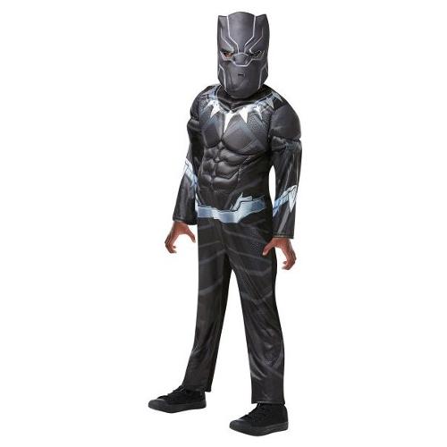 Rubie'S Spain Costume carnevale MARVEL AVENGERS Black Panther De Luxe taglia 3-4 anni 701391