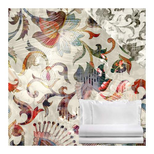 Tessitura Zambaiti Completo letto avant due piazze raso di cotone BLUMY 6504