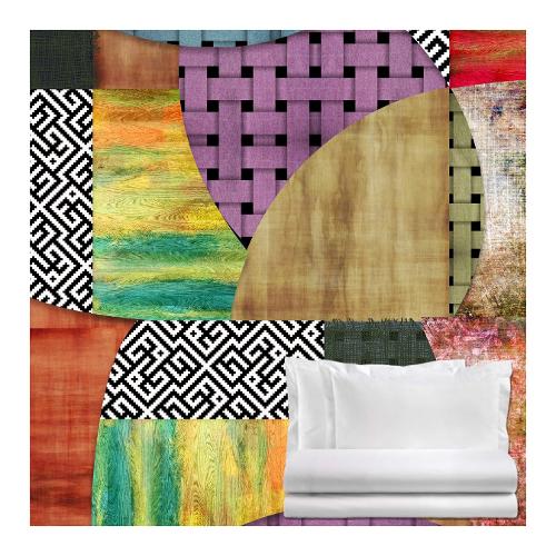 Tessitura Zambaiti Completo letto glue due piazze raso di cotone CLEA 6034