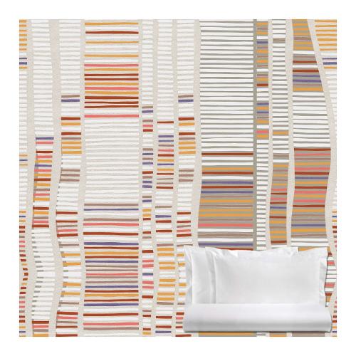 Cogal Parure copripiumino geometrico 24 due piazze DAY DREAM 2402 028 Lino