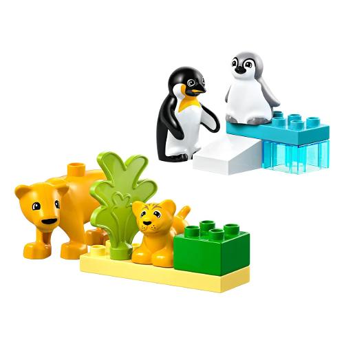 LEGO Famiglie di animali: pinguini e leoni ( 10 pz ) DUPLO TOWN 24m+ 10442