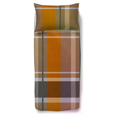 Happidea Parure copripiumino una piazza CINNAMON 9499 15