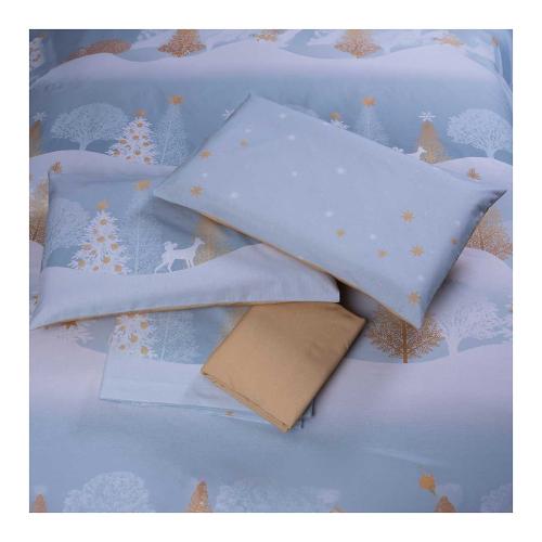 Happidea Completo letto una piazza cotone BOSCO INCANTATO 9668 01