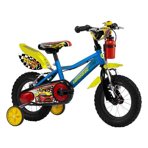 Cicli Lombardo Mountain Bike ( 1 vel ) 12" YOUNG MONOPOLI Acciaio Blu yellow DY12S1