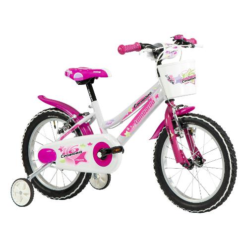 Cicli Lombardo Mountain Bike ( 1 vel ) 16" YOUNG CREMONA Acciaio White glossy DY16S4