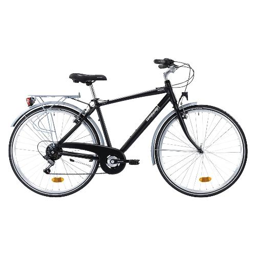 Cicli Lombardo City Bike alluminio ( 6 vel ) 28" MIRAFIORI 250 MAN Black ossidiana matt DT2807 5253 (taglia 53 )