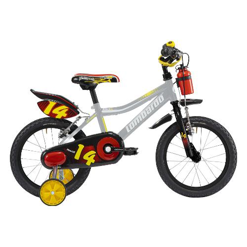 Cicli Lombardo Mountain Bike ( 1 vel ) 14" YOUNG MONOPOLI Acciaio Grey tomaia DY14S1