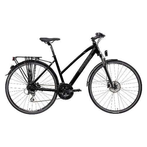 Cicli Lombardo Bici Trekking alluminio ( 24 vel ) 28" AMANTEA CITY AGEVOLE Black ossidiana matt DF2809 5148 (taglia 46 )