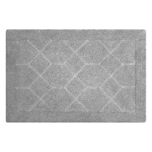 Quarzo Bianco Tappeto bagno ESAGONO Grigio (90x60cm) 18390