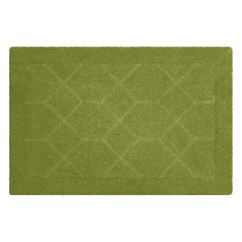Quarzo Bianco Tappeto bagno ESAGONO Verde (90x60cm) 18383