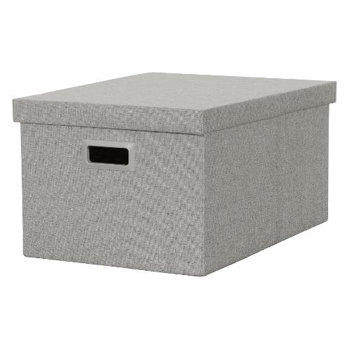 Amicasa Scatola salvaspazio (51x38x30cm) Grigio chiaro SNH-005