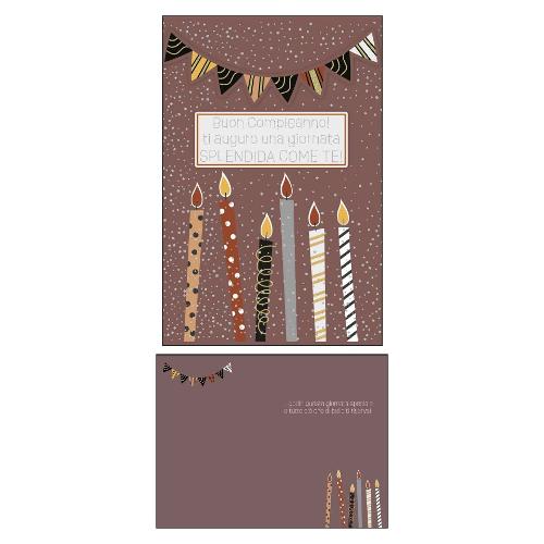 Marpimar Biglietto auguri Compleanno Mask (11,8x16,8 cm) TSE23