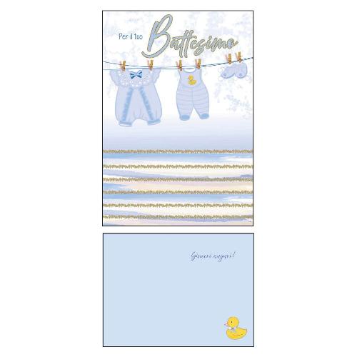 Marpimar Biglietto auguri Battesimo Bimbo (11,8x16,8 cm) SRD104