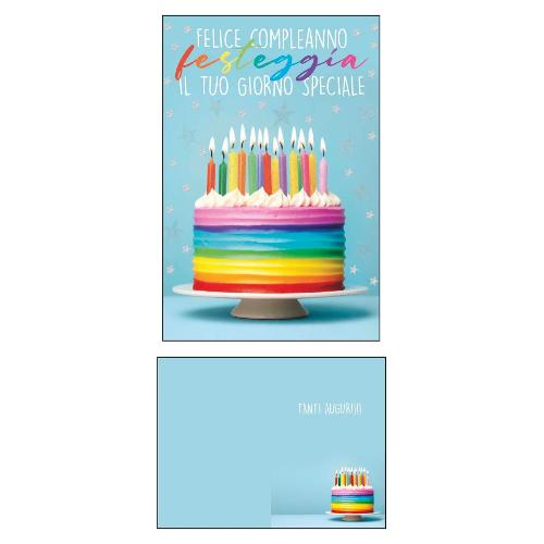 Marpimar Biglietto auguri compleanno (11,8x16,8cm) LOE20