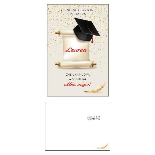 Marpimar Biglietto auguri Laurea (11,8x16,8 cm) LOE103