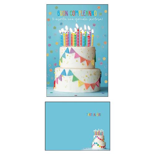 Marpimar Biglietto auguri compleanno (11,8x16,8cm) LOE17
