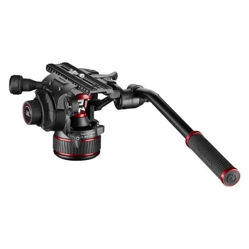 Manfrotto Testa fluida video 18 Kg NITROTECH 612 Black e Red MVH612AH