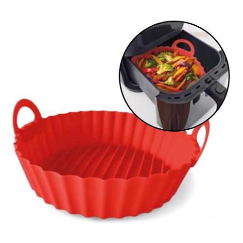 Guardini Stampo Silicone Torta con manici (22cm) AIRFRYER Rosso 69122MAIR