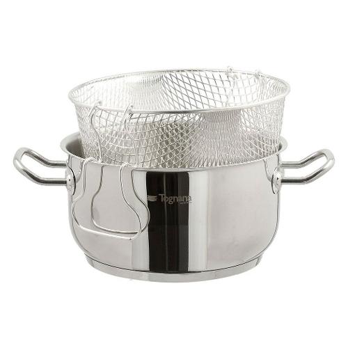 Tognana Friggitrice con cestello e coperchio (22cm) Inox VANITOSA Cromo lucido V57588DINSL