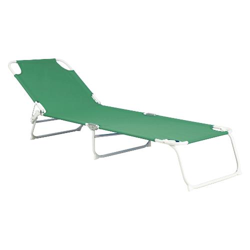 Amicasa Brandina prendisole JOLLY Bianco e Verde Gambe pieghevoli