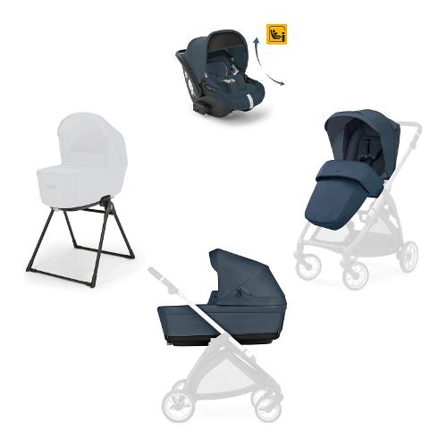 Inglesina Sistema modulare senza telaio System Quattro con Darwin Recline ELECTA Hudson blue AA52S0HDB