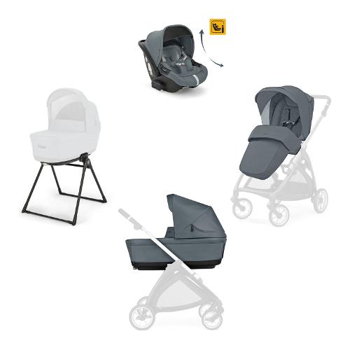 Inglesina Sistema modulare senza telaio System Quattro con Darwin Recline ELECTA Union grey AA52S0UNG