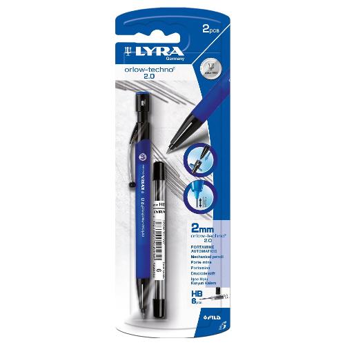 Lyra Porta mine sezione tonda a scatto Orlow Techno con 6 mine grad. HB 2,0 mm L1028001