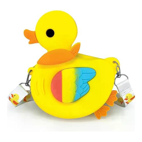 Lebez Borsetta gioco silicone con tracolla (15x5,2x17cm) DUCKY Assortito 81923