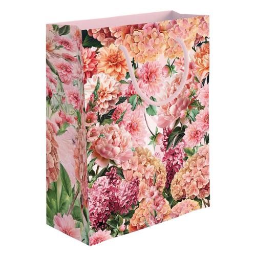 Marpimar Shopper regalo (26x12x32 cm) Fiori Rosa PLE47