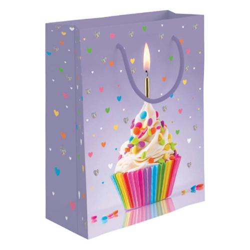Marpimar Shopper regalo (18,5x10x23 cm) Dolcetto Lilla multicolore PLE30