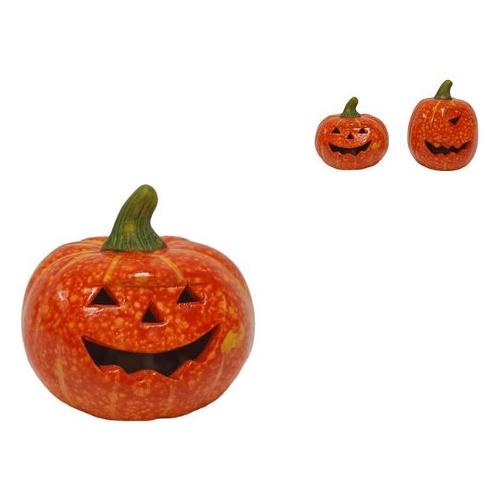 Due Esse Christmas Zucca 8 cm con luce batteria Decorazione Halloween Assortito XHW22000671