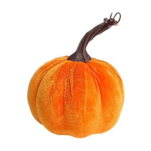 Due Esse Christmas Zucca 10cm Velluto Decorazione Halloween XHW24004631