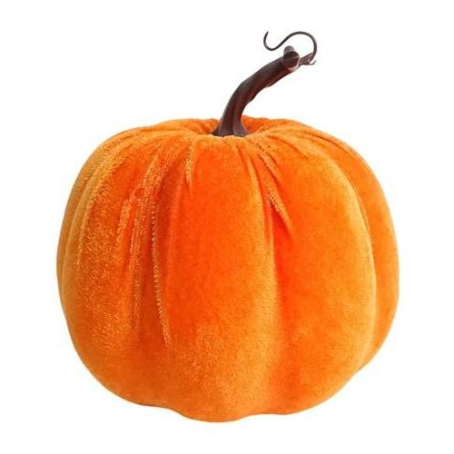 Due Esse Christmas Zucca 16cm Velluto Decorazione Halloween XHW24004641