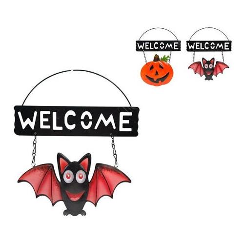 Due Esse Christmas Dietroporta Welcome 20x24 cm Decorazione Halloween Assortito XNA24003961