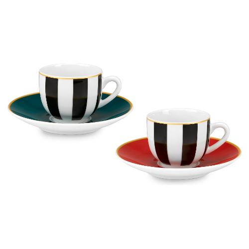 Fade Set tazzine caffè con piatto 6 pz (100ml) ROYAL Multicolor 58750
