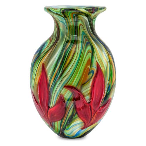 Fade Vaso Vetro (20x29cm) TERRA Rosso e Verde 58782